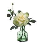 Allstate Floral 14 Rose in Glass Vase Green Yellow (Pack of 6)