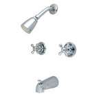 Price Pfister Three Cross Handle Shower and Tub Trim in Polished 