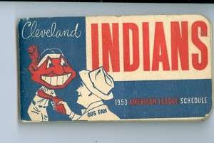 1953 Cleveland Indians AL Schedule  