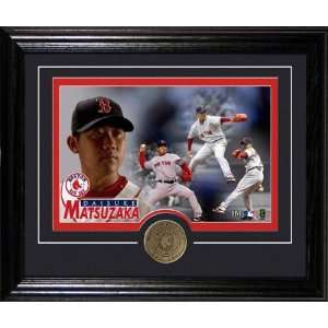  Daisuke Matsuzaka Boston Red Sox Framed Photograph with 