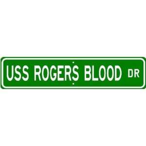  USS ROGERS BLOOD APD 115 Street Sign   Navy Sports 