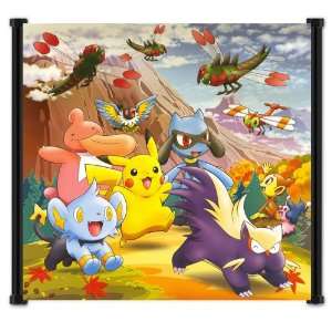  Pokemon Anime Fabric Wall Scroll Poster (17x16) Inches 