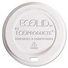 Eco Products ECP EP ECOLID W   Hot Cup Lid, 10 20 oz, Translucent