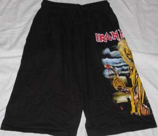 Iron Maiden Killers Black Board Shorts  Free Size NEW  