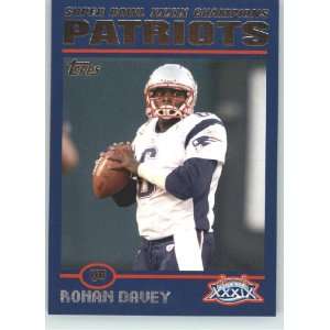  2005 Patriots Topps Super Bowl XXXIX Champions # 23 Rohan 