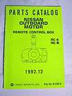 NOS Nissan M 258 B Outboard Boat Remote Control Box Parts Catalog RC 4 