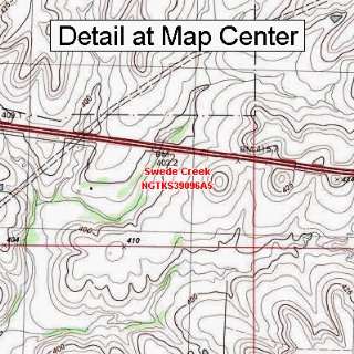  USGS Topographic Quadrangle Map   Swede Creek, Kansas 