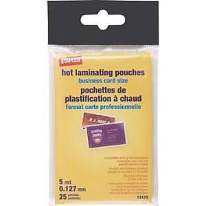   Laminating Pouches, Business Card, 5 Mil, 2 1/4 