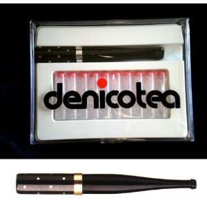 Denicotea Cigarette Holder Cavalier Star Black FREE 10 Filters TOTAL 