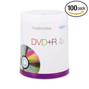  NEW MEMOREX 05621 4.7 GB DVD+RS (100 CT SPINDLE) (05621 