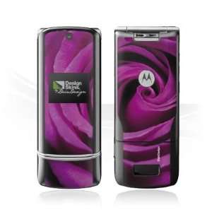  Design Skins for Motorola KRZR K1   Purple Rose Design 