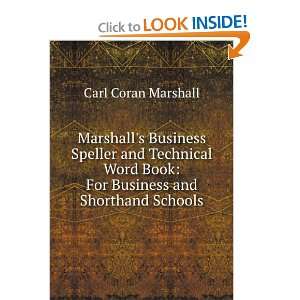  Marshalls Business Speller and Technical Word Book For 