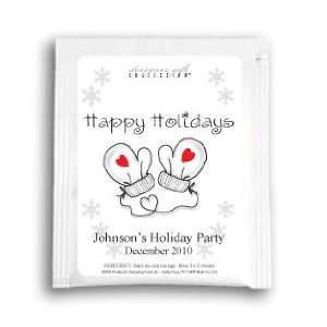   Tea Happy Holidays Mittens Personalized Holiday Tea Favors Home