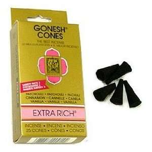  Extra Rich Variety #3   Gonesh Incense Cones   Pack of 25 