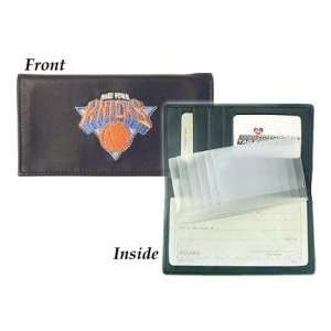 New York Knicks Embroidered Leather Checkbook Cover 