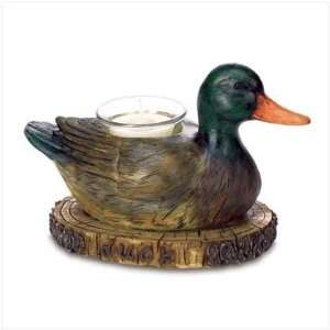  DUCK DECOY CANDLEHOLDER