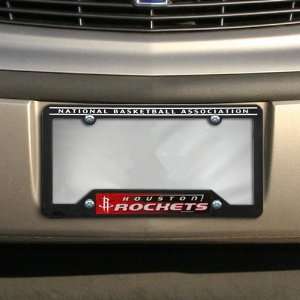  NBA Houston Rockets Black Plastic License Plate Frame 