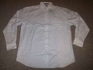 Chestnut Hill Mens Button Down Dress Shirt (Size XL, Color White 
