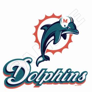 NFL Miami Dolphins Edible Cake Topper Decoration Image  