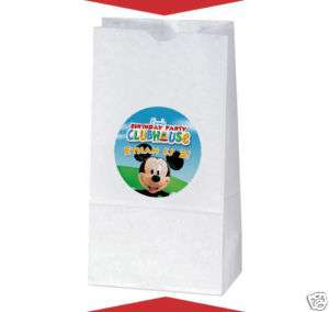 MICKEY MOUSE CLUBHOUSE Birthday TREAT BAG STICKERS  