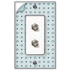   /Clear Plastic Wallplate   2 Cable TV Wallplate