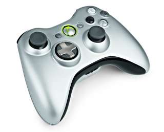 XBOX 360 WIRELESS CONTROLLER SILVER + PLAY & CHARGE KIT  