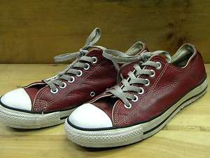 1980s Mens Converse Leather Sneakers Sz 7 Made in the USA used 