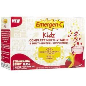  Emergen C Kidz Multi V drink Mix, Strawberry Banana, 30 ct 