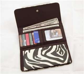   with Removable Checkbook Clutch Purse Card Holder Organizer  