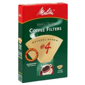 Melitta, Coffee Fltr Brown #4, 40 Pack (24 Pack)  Grocery 