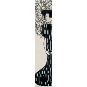  3x16 Art Tile   Japanese Lady By Gustav Klimt