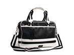   Black PU Leather Shoulder Bag Handbag Tote  AP87c  