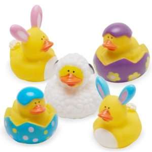  Mini Easter Rubber Duckies Toys & Games