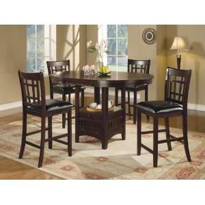  The Simple Stores Denali Counter Height Dining Set with 18 