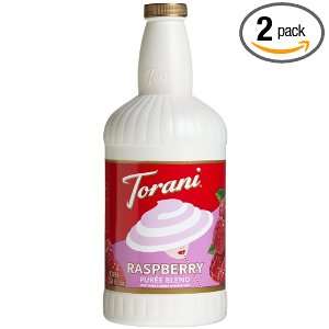 Torani Puree Blend, Raspberry, 64 Ounce Bottles (Pack of 2)  