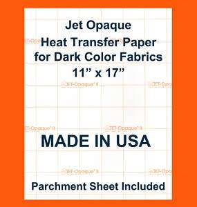Neenah Jet Opaque II Dark Iron Transfer Paper 11x17 50  