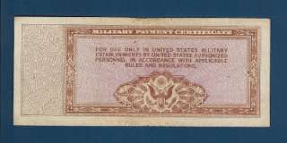 US CURRENCY MILITARY PAY CERT 472 $10 Paper Money VF+  