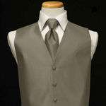 Tuxedo Vest & Tie   Herringbone   Plum  