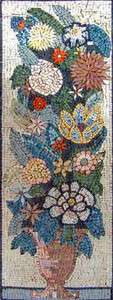 Flower Vase Mosaic Marble Tile Stone Art Wall Floor  