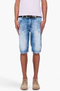 Diesel Blue Kroshort Denim Shorts for men  