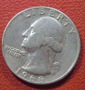 1966 Philadelphia Mint Washington Quarter  
