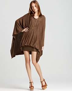 Donna Karan New York Poncho   Double Layer Hooded