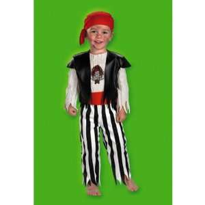  Deck Hand Pirate Costume Toddlers Size 3T 4T Toys 