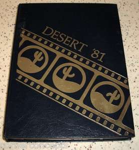 University of Arizona Desert 1981 Yearbook U of A Dan Freeman  