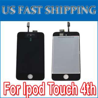 2011 New For iPod 4th Generation Glass Digitizer + LCD Touch Screen 
