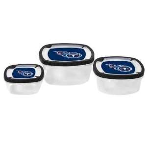  Tennessee Titans Plastic Food Storage Container 3pc Set NO 