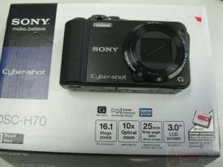 Sony Cyber shot DSC H70 16.1 MP Digital Camera   Black 27242808690 