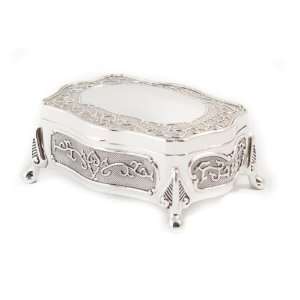  Ukm Gifts Art Nouveau Silver Plated Trinket Jewellery Box 