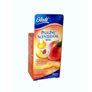  Glade Scented Plug ins, Peaches and Petals, 3 Refills 