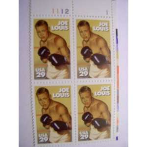   Stamps, Joe Louis, S# 2766, PB of 4 29 Cent Stamps 